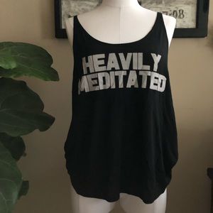 S black tank “Heavily Meditated” EUGC